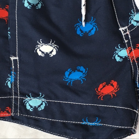 NWT bathing suit Carter's crabs blue red boys 6 9M - Picture 5 of 8